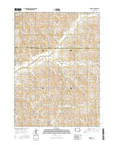 Ricketts Iowa Current topographic map, 1:24000 scale, 7.5 X 7.5 Minute, Year 2015