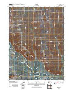 Rising Sun Iowa Historical topographic map, 1:24000 scale, 7.5 X 7.5 Minute, Year 2010