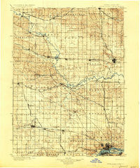 Rock Island Iowa Historical topographic map, 1:125000 scale, 30 X 30 Minute, Year 1901