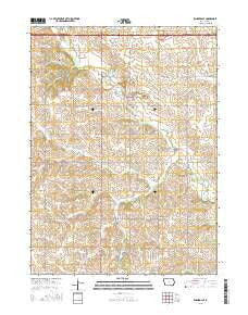 Rosserdale Iowa Current topographic map, 1:24000 scale, 7.5 X 7.5 Minute, Year 2015