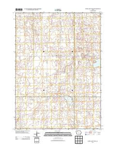 Rush Lake West Iowa Historical topographic map, 1:24000 scale, 7.5 X 7.5 Minute, Year 2013