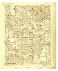 Russell Iowa Historical topographic map, 1:62500 scale, 15 X 15 Minute, Year 1938