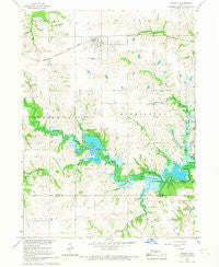 Russell Iowa Historical topographic map, 1:24000 scale, 7.5 X 7.5 Minute, Year 1966