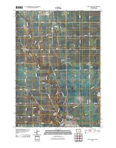 Saint Ansgar Iowa Historical topographic map, 1:24000 scale, 7.5 X 7.5 Minute, Year 2010
