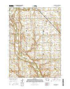 Saint Joseph Iowa Current topographic map, 1:24000 scale, 7.5 X 7.5 Minute, Year 2015
