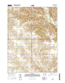 Salem Iowa Current topographic map, 1:24000 scale, 7.5 X 7.5 Minute, Year 2015