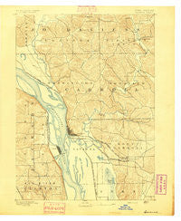 Savanna Illinois Historical topographic map, 1:62500 scale, 15 X 15 Minute, Year 1892