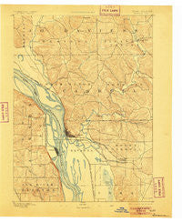 Savanna Illinois Historical topographic map, 1:62500 scale, 15 X 15 Minute, Year 1892