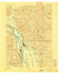 Savanna Illinois Historical topographic map, 1:62500 scale, 15 X 15 Minute, Year 1892