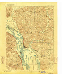 Savanna Illinois Historical topographic map, 1:62500 scale, 15 X 15 Minute, Year 1892