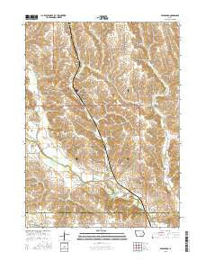 Searsboro Iowa Current topographic map, 1:24000 scale, 7.5 X 7.5 Minute, Year 2015