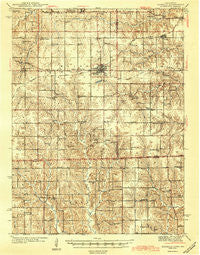 Seymour Iowa Historical topographic map, 1:62500 scale, 15 X 15 Minute, Year 1944