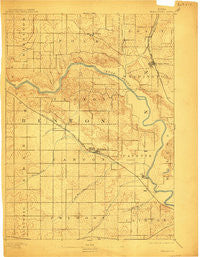 Shellsburg Iowa Historical topographic map, 1:62500 scale, 15 X 15 Minute, Year 1899