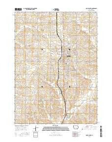 Sioux Center Iowa Current topographic map, 1:24000 scale, 7.5 X 7.5 Minute, Year 2015