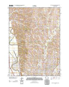 Sioux City North Iowa Historical topographic map, 1:24000 scale, 7.5 X 7.5 Minute, Year 2013