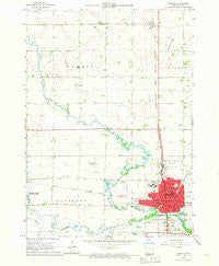 Spencer Iowa Historical topographic map, 1:24000 scale, 7.5 X 7.5 Minute, Year 1966