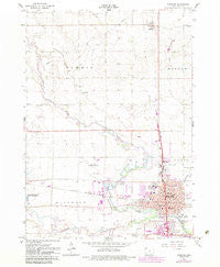Spencer Iowa Historical topographic map, 1:24000 scale, 7.5 X 7.5 Minute, Year 1966