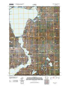 Spirit Lake Iowa Historical topographic map, 1:24000 scale, 7.5 X 7.5 Minute, Year 2010