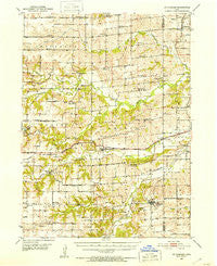 St. Charles Iowa Historical topographic map, 1:62500 scale, 15 X 15 Minute, Year 1951