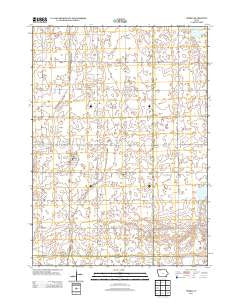 Terril Iowa Historical topographic map, 1:24000 scale, 7.5 X 7.5 Minute, Year 2013