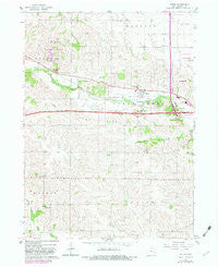 Tiffin Iowa Historical topographic map, 1:24000 scale, 7.5 X 7.5 Minute, Year 1965