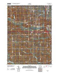 Tiffin Iowa Historical topographic map, 1:24000 scale, 7.5 X 7.5 Minute, Year 2010