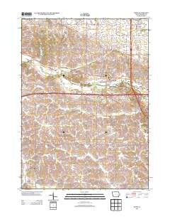 Tiffin Iowa Historical topographic map, 1:24000 scale, 7.5 X 7.5 Minute, Year 2013