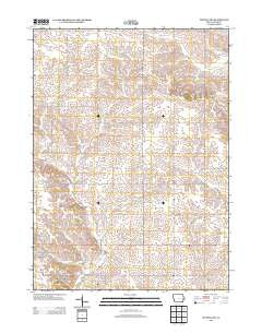 Tipton East Iowa Historical topographic map, 1:24000 scale, 7.5 X 7.5 Minute, Year 2013