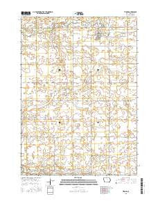 Titonka Iowa Current topographic map, 1:24000 scale, 7.5 X 7.5 Minute, Year 2015