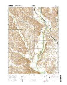 Union Iowa Current topographic map, 1:24000 scale, 7.5 X 7.5 Minute, Year 2015
