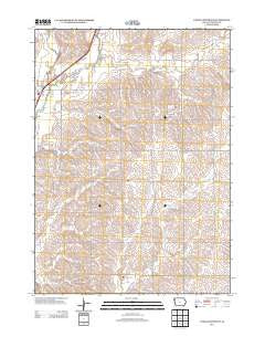 Union Center NW Iowa Historical topographic map, 1:24000 scale, 7.5 X 7.5 Minute, Year 2013