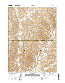 Union Center SE Iowa Current topographic map, 1:24000 scale, 7.5 X 7.5 Minute, Year 2015