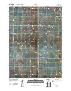 Unique Iowa Historical topographic map, 1:24000 scale, 7.5 X 7.5 Minute, Year 2010