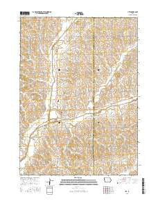 Ute Iowa Current topographic map, 1:24000 scale, 7.5 X 7.5 Minute, Year 2015