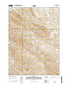 Vail NE Iowa Current topographic map, 1:24000 scale, 7.5 X 7.5 Minute, Year 2015