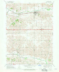 Victor Iowa Historical topographic map, 1:24000 scale, 7.5 X 7.5 Minute, Year 1968