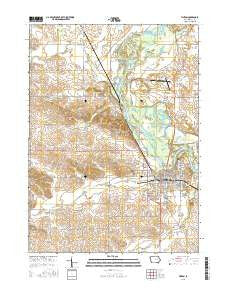 Vinton Iowa Current topographic map, 1:24000 scale, 7.5 X 7.5 Minute, Year 2015