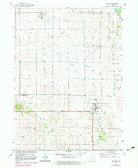 Walker Iowa Historical topographic map, 1:24000 scale, 7.5 X 7.5 Minute, Year 1973