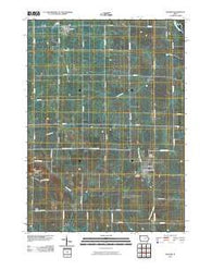 Walker Iowa Historical topographic map, 1:24000 scale, 7.5 X 7.5 Minute, Year 2010