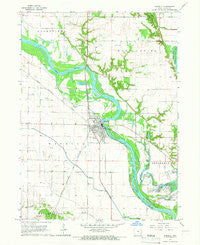 Wapello Iowa Historical topographic map, 1:24000 scale, 7.5 X 7.5 Minute, Year 1965