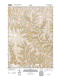 Waterville Iowa Historical topographic map, 1:24000 scale, 7.5 X 7.5 Minute, Year 2013