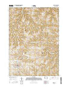 Waukon Iowa Current topographic map, 1:24000 scale, 7.5 X 7.5 Minute, Year 2015