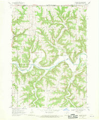Waukon NW Iowa Historical topographic map, 1:24000 scale, 7.5 X 7.5 Minute, Year 1968