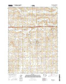 Wellsburg Iowa Current topographic map, 1:24000 scale, 7.5 X 7.5 Minute, Year 2015