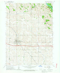 West Branch Iowa Historical topographic map, 1:24000 scale, 7.5 X 7.5 Minute, Year 1965