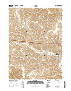 Williamsburg Iowa Current topographic map, 1:24000 scale, 7.5 X 7.5 Minute, Year 2015