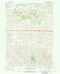 Williamsburg NW Iowa Historical topographic map, 1:24000 scale, 7.5 X 7.5 Minute, Year 1968