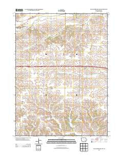 Williamsburg NW Iowa Historical topographic map, 1:24000 scale, 7.5 X 7.5 Minute, Year 2013