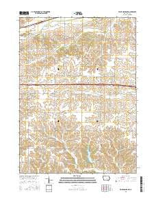 Williamsburg NW Iowa Current topographic map, 1:24000 scale, 7.5 X 7.5 Minute, Year 2015