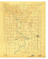Wilton Junction Iowa Historical topographic map, 1:62500 scale, 15 X 15 Minute, Year 1891
